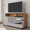 Rack Bancada Tv 48 Pol Pipa 108 cm Off White Cinamomo BECHARA