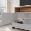 Rack Bancada Tv 48 Pol Pipa 108 cm Off White Cinamomo BECHARA
