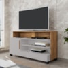Rack Bancada Tv 48 Pol Pipa 108 cm Off White Cinamomo BECHARA