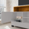 Rack Bancada Tv 48 Pol Pipa 108 cm Off White Naturalle BECHARA