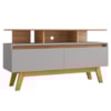 Rack Bancada Tv 50 Pol 120 cm Rubi Cinamomo Off White BECHARA