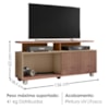 Rack Bancada Tv 52 Pol 136 cm Topazio Fendi Freijo BECHARA