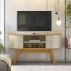 Rack Bancada Tv 55 Pol 136 cm Atlanta Cumaru Opala MADETEC