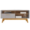Rack Bancada Tv 55 Pol 136 cm Paladio Off White Cinamomo BECHARA