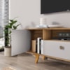Rack Bancada Tv 55 Pol 156 cm Noronha Cinamomo Off White BECHARA