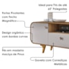 Rack Bancada Tv 55 Pol 156 cm Noronha Cinamomo Off White BECHARA