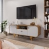 Rack Bancada Tv 55 Pol 156 cm Noronha Cinamomo Off White BECHARA