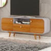 Rack Bancada Tv 55 Pol 156 cm Noronha Naturalle Off White BECHARA
