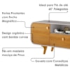 Rack Bancada Tv 55 Pol 156 cm Noronha Naturalle Off White BECHARA