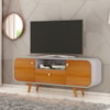 Rack Bancada Tv 55 Pol 156 cm Noronha Naturalle Off White BECHARA