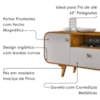 Rack Bancada Tv 55 Pol 156 cm Noronha Off White Naturalle BECHARA