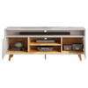 Rack Bancada Tv 60 Pol 150 cm Lana Bali Cedro Dj Moveis