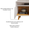 Rack Bancada Tv 60 Pol 150 cm Lana Bali Cedro Dj Moveis
