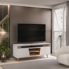 Rack Bancada Tv 60 Pol 150 cm Lana Bali Cedro Dj Moveis