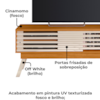 Rack Bancada Tv 65 Pol 150 cm 2 Portas Frizz Cinamomo Off White MADETEC