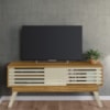 Rack Bancada Tv 65 Pol 150 cm 2 Portas Frizz Cumaru Opala MADETEC