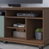 Rack Bancada Tv 65 Pol 150 cm Jurere Amendoa Hortela Colibri