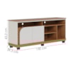 Rack Bancada Tv 65 Pol 150 cm Jurere Freijo Off White Matte Colibri