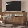 Rack Bancada Tv 65 Pol 160 cm 1P Basculante Cinamomo Off White ARLY