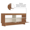 Rack Bancada Tv 65 Pol 160 cm 1P Basculante Cinamomo Off White ARLY