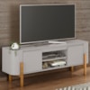 Rack Bancada Tv 65 Pol 160 cm Camburi Off White BECHARA