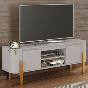 Rack Bancada Tv 65 Pol 160 cm Camburi Off White BECHARA