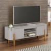 Rack Bancada Tv 65 Pol 160 cm Camburi Off White BECHARA