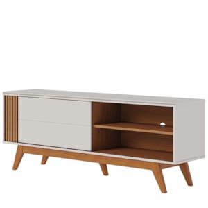 Rack Bancada Tv 65 Pol 160 cm Otawa Off White Matte Freijo Colibri