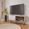 Rack Bancada Tv 65 Pol 160 cm Otawa Off White Matte Freijo Colibri