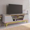 Rack Bancada Tv 65 Pol 160 cm Turim Off White Cinamomo BECHARA