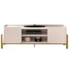 Rack Bancada Tv 65 Pol 180 cm Cher Off White Cedro Dj Moveis