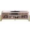 Rack Bancada Tv 65 Pol 180 cm Cher Off White Cedro Dj Moveis