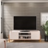 Rack Bancada Tv 65 Pol 180 cm Cher Off White Cedro Dj Moveis