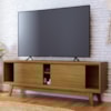 Rack Bancada Tv 65 Pol 2P 164 cm Atlas Cumaru MADETEC
