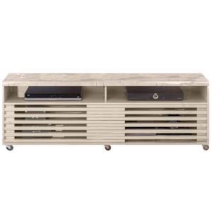 Rack Bancada Tv 65 Pol 2P 182 cm Frizz Calacata Off White MADETEC