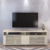 Rack Bancada Tv 65 Pol 2P 182 cm Frizz Calacata Off White MADETEC