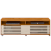 Rack Bancada Tv 65 Pol 2P 182 cm Frizz Cinamomo Off White MADETEC