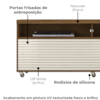 Rack Bancada Tv 65 Pol 2P 182 cm Frizz Naturale Off White MADETEC