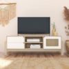 Rack Bancada Tv 65 Pol Nature 160 cm Branco Naturale ARLY