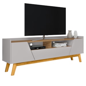 Rack Bancada Tv 70 Pol 180 cm Florenca Off White Cinamomo BECHARA