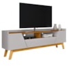Rack Bancada Tv 70 Pol 180 cm Florenca Off White Naturalle BECHARA