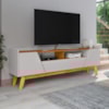 Rack Bancada Tv 70 Pol 180 cm Florenca Off White Naturalle BECHARA