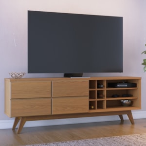 Rack Bancada Tv 70 Pol 180 cm Noronha Freijo Colibri