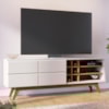 Rack Bancada Tv 70 Pol 180 cm Noronha Off White Matte Freijo Colibri