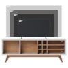 Rack Bancada Tv 70 Pol 180 cm Noronha Off White Matte Freijo Colibri