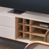 Rack Bancada Tv 70 Pol 180 cm Noronha Off White Matte Freijo Colibri