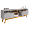 Rack Bancada Tv 75 Pol 180 cm Ilhabela Off White Cinamomo BECHARA