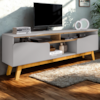 Rack Bancada Tv 75 Pol 180 cm Ilhabela Off White Cinamomo BECHARA