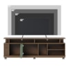 Rack Bancada Tv 75 Pol 180 cm Jurere Amendoa Hortela Colibri