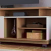 Rack Bancada Tv 75 Pol 180 cm Jurere Freijo Off White Matte Colibri